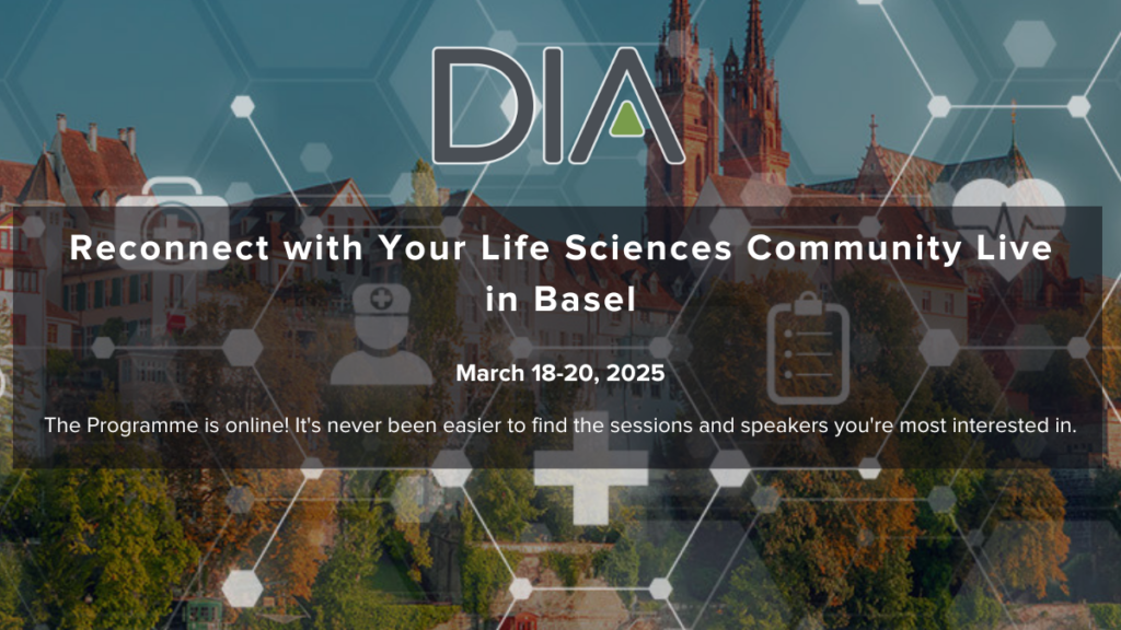 DIA Europe 2025, Basel, 2025 March 18th-20th