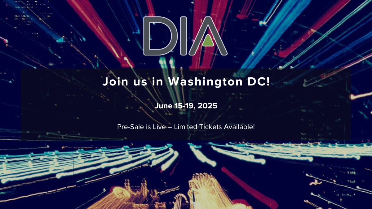 DIA Global 2025, Washington, 2025 June 15th-19th